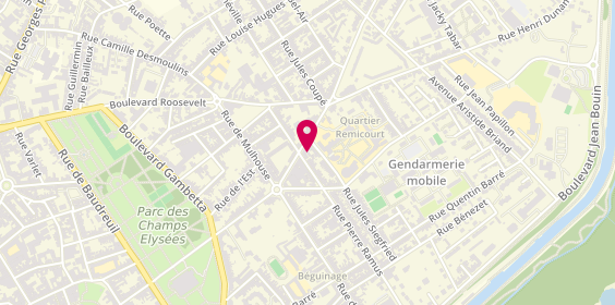 Plan de Au Pied de Cochon, 24 Rue de Bellevue, 02100 Saint-Quentin