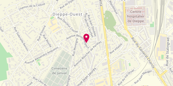 Plan de A l'Écaille d'Or, 8 avenue Benoni Ropert, 76200 Dieppe