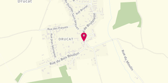 Plan de La Drucatière, 31 Rue de Brutelette, 80132 Drucat