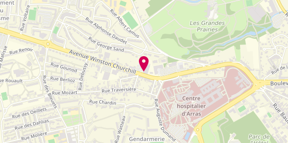 Plan de Henri Boucher, 52 avenue Winston Churchill, 62000 Arras