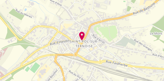 Plan de Boulangerie Vast, 22 Rue des Carmes, 62130 Saint-Pol-sur-Ternoise