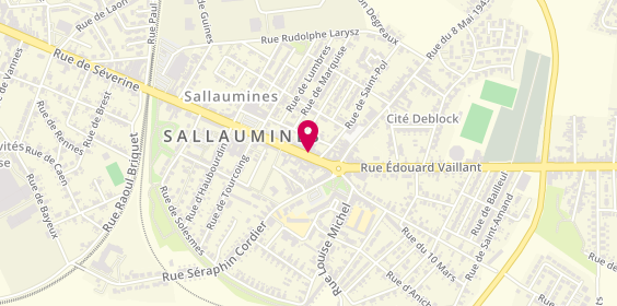 Plan de Les délices de Stéphane, 79 Rue Arthur Lamendin, 62430 Sallaumines