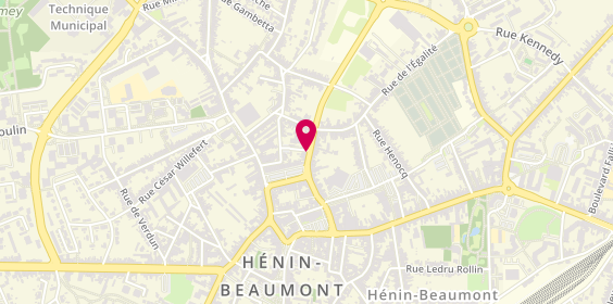 Plan de Au Pain Paradis, 239 Rue Montpencher, 62110 Hénin-Beaumont