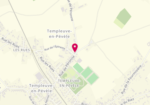 Plan de Lille O Saveurs, 51 Rue de Péronne, 59242 Templeuve-en-Pévèle
