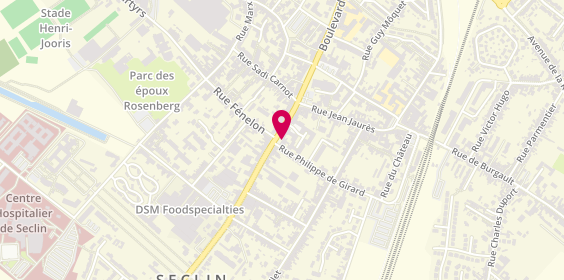 Plan de Auberge du Forgeron - Restaurant gastronomique, 17 Rue Roger Bouvry, 59113 Seclin