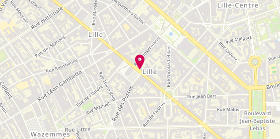 Plan de Aperosdebout- Bar à tapas & traiteur Lille, 169 Rue Solférino, 59000 Lille
