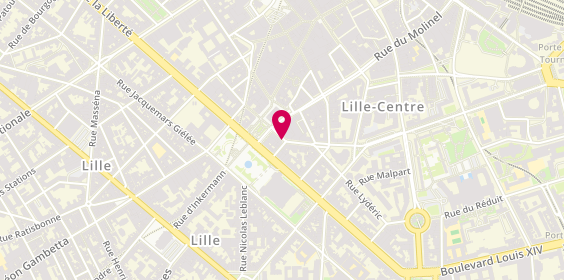 Plan de Itsy Bitsy, 10 Rue Jeanne Maillotte, 59800 Lille