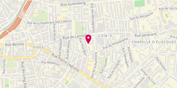 Plan de MENISSEZ Catherine, 7 Rue Louis Christiaens, 59800 Lille