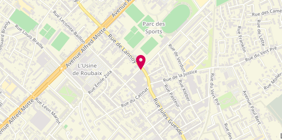 Plan de MARTEL Jean-Marc, 690 Rue de Lannoy, 59100 Roubaix