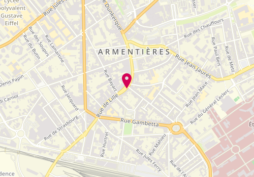 Plan de Boucherie Ghesquière Stephane, 19 Rue de Lille, 59280 Armentières